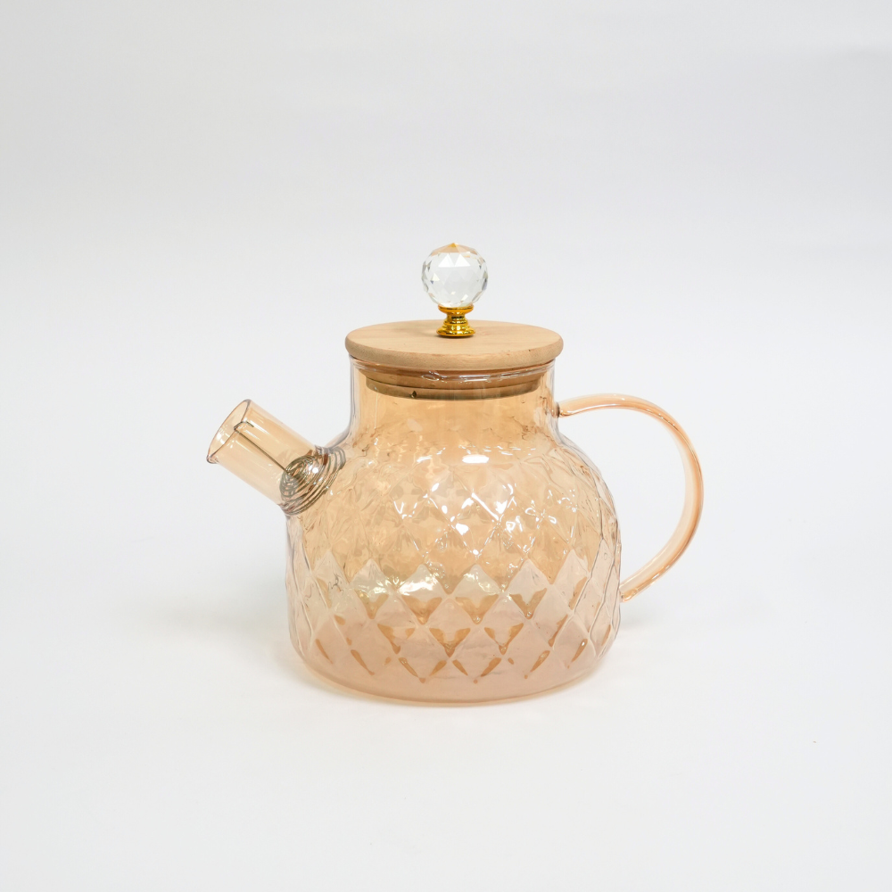 Tetera Elegante De Vidrio Borosilicato De 1 Litro