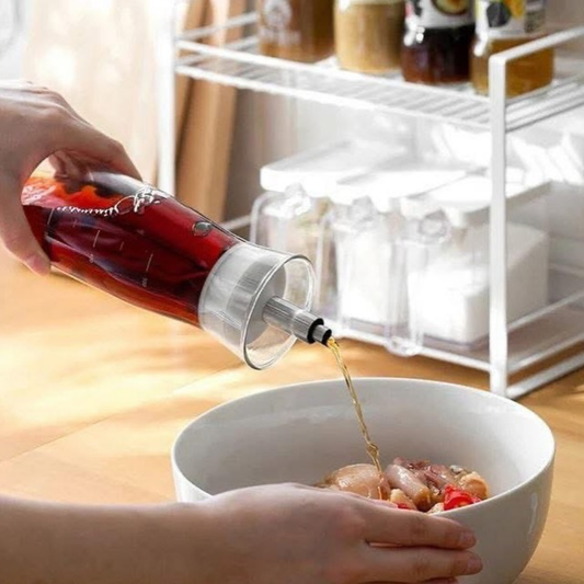 Dispensador De Aceite Y Vinagre De 500 ml De Vidrio