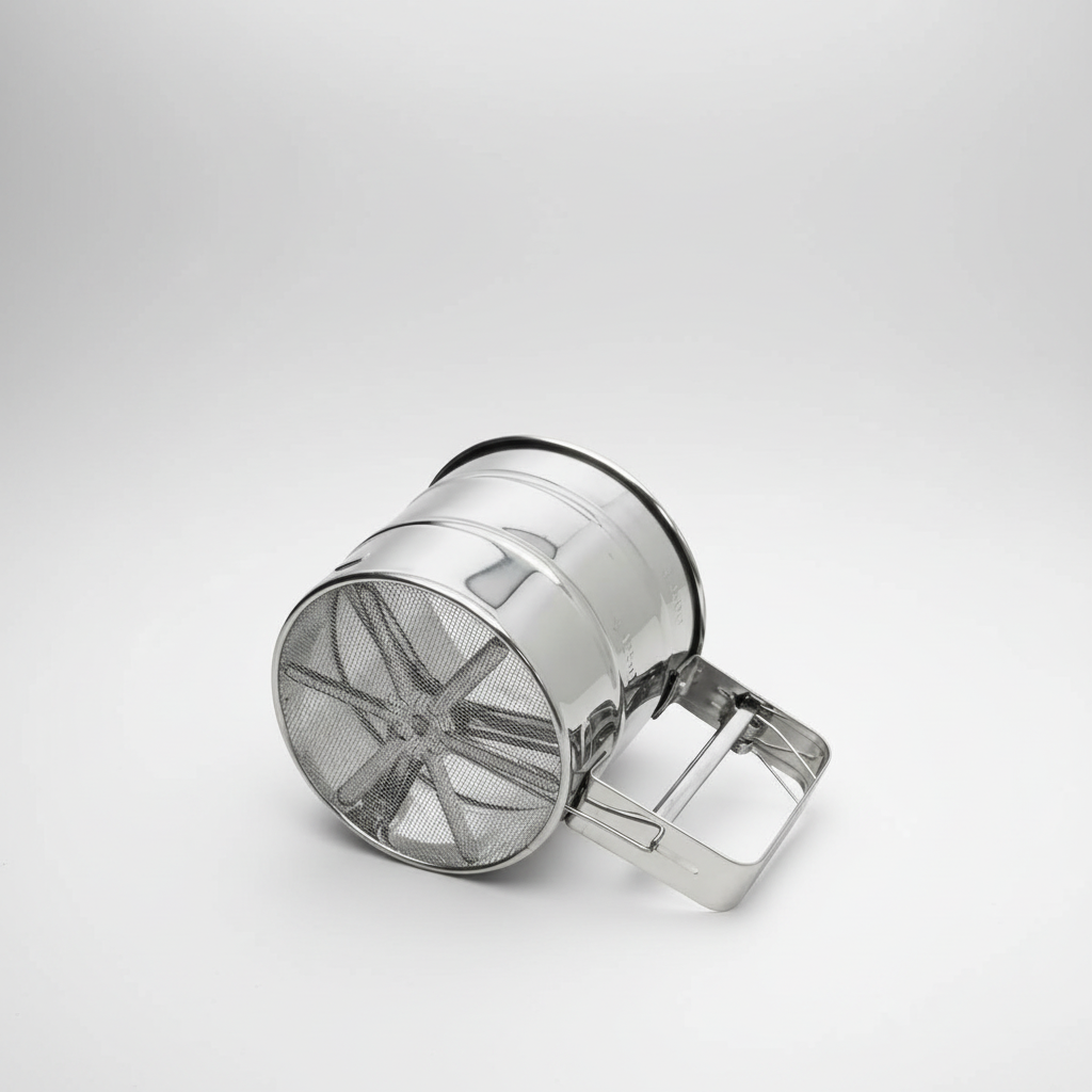 Tamizador/cernidor Manual Para Harina En Acero Inoxidable