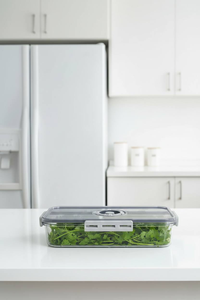 Organizador De Nevera de Policarbonato Pequeño Con Base de Microperforado Interno