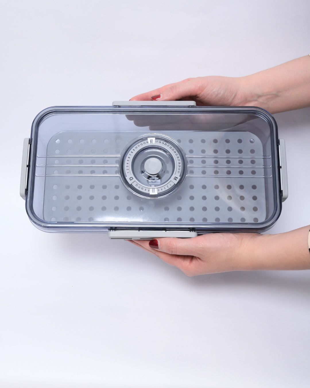 Organizador De Nevera de Policarbonato Pequeño Con Base de Microperforado Interno