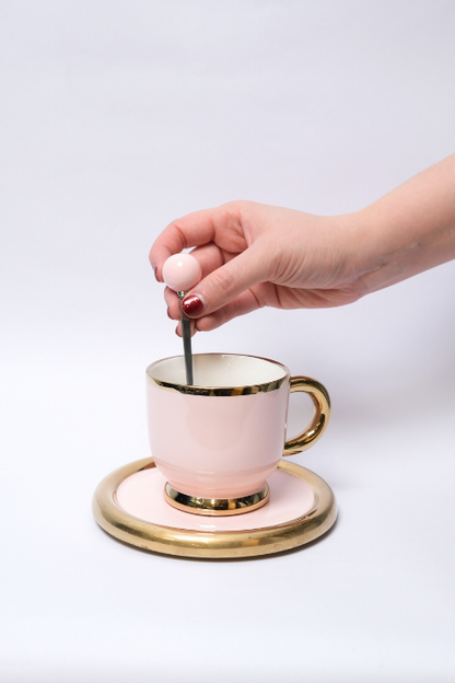 Set de 2 Tazas para café de Cerámica elegantes