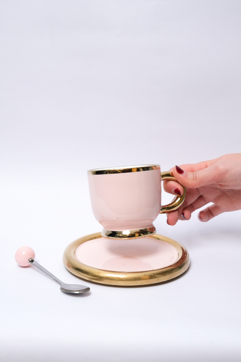 Set de 2 Tazas para café de Cerámica elegantes