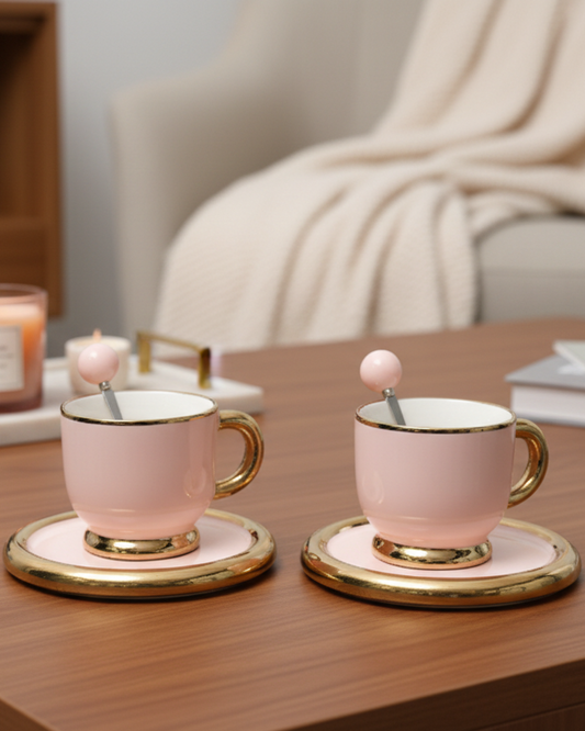 Set de 2 Tazas para café de Cerámica elegantes