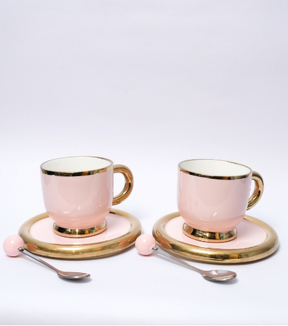 Set de 2 Tazas para café de Cerámica elegantes
