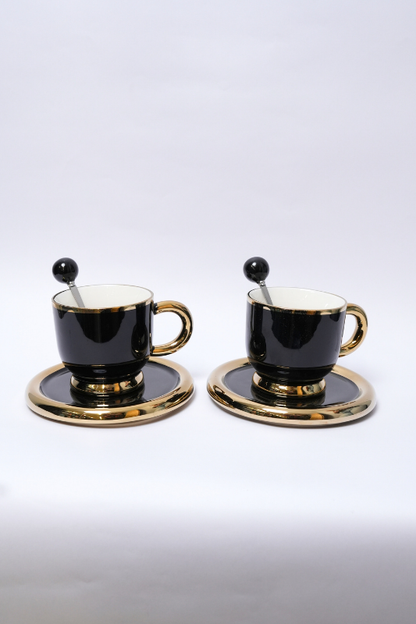 Set de 2 Tazas para café de Cerámica elegantes