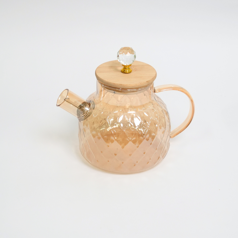 Tetera Elegante De Vidrio Borosilicato De 1 Litro