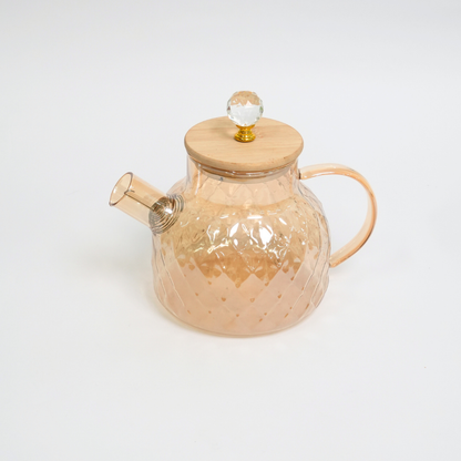 Tetera Elegante De Vidrio Borosilicato De 1 Litro