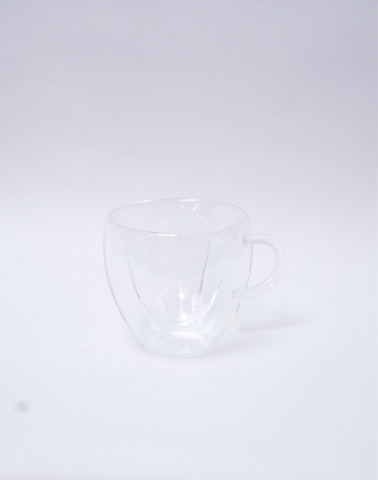 Pocillo de Vidrio Corazón Doble Pared 200ml
