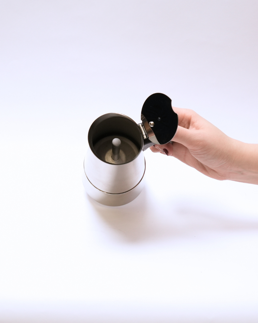 Cafetera Italiana Espresso 4 Tazas de Acero Inoxidable