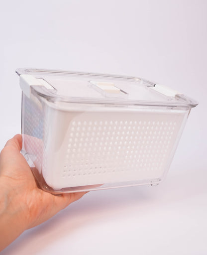 Organizador De Nevera Pequeño Con Contenedor Microperforado Interno