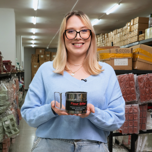 Tamizador/cernidor Manual Para Harina En Acero Inoxidable